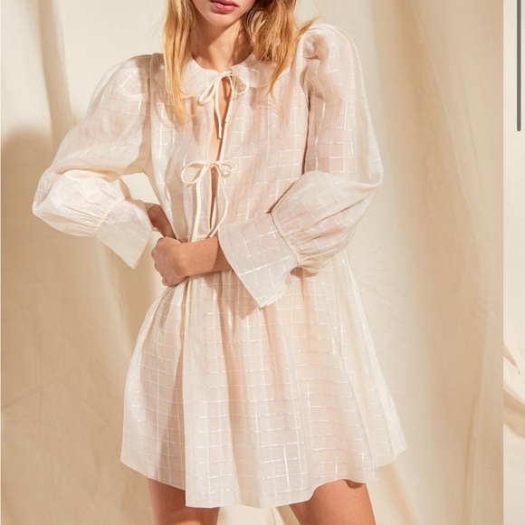 Aritzia Le Fou Wilfred Foxtrot Mini Dress in black - Picture 3 of 7